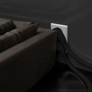 BLACK EXTENSION CORD