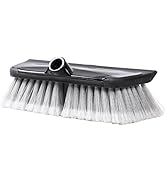 NAVAPA 11-inch Scrub Car Wash Brush with Built-in Rubber Squeegee &amp; Rubber Bumper | Soft Bristles...
