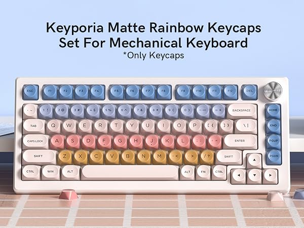 Rainbow Jelly Keycaps Set For Mechanical Keyboard
