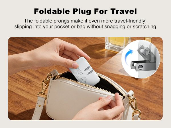Foldable Plug For Travel