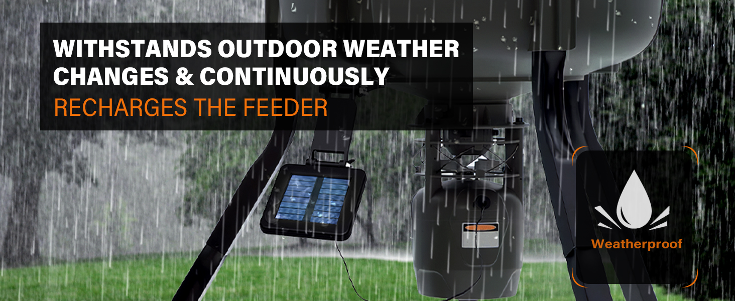  6V solar panel charger for deer feeder game feeder solar panel for hunting outdoor efficient