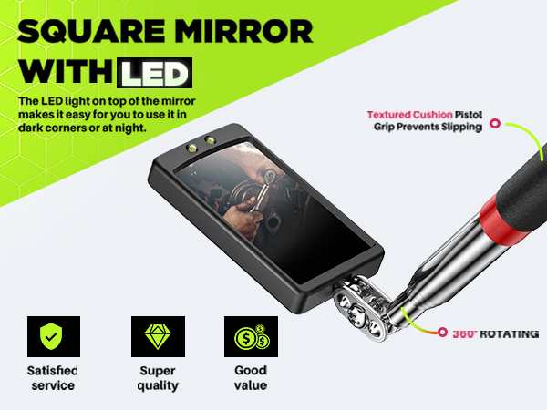 inspection mirror telescoping