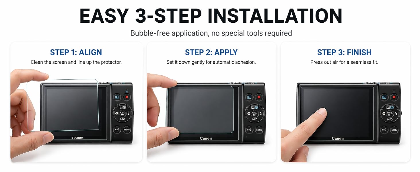 Canon IXY 650 screen protector
