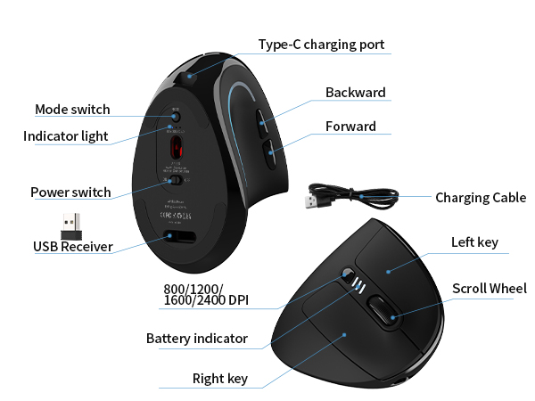 Vertical Mouse Wireless