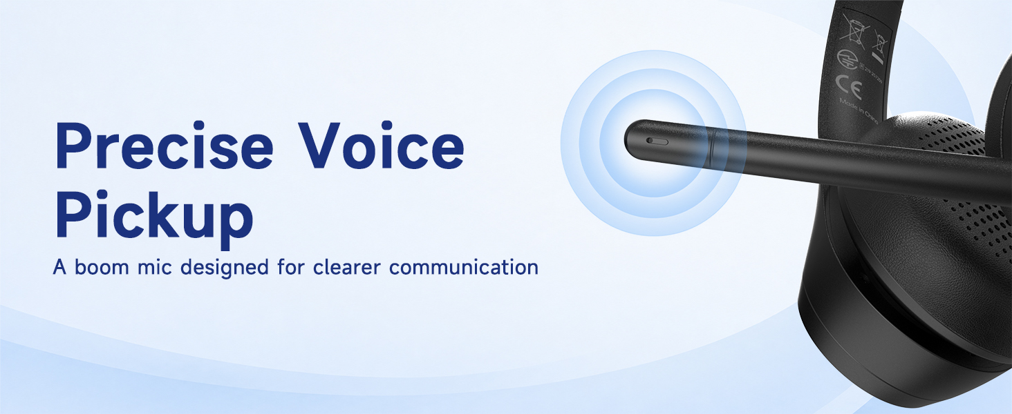 AOC Wireless Headset with Precise Voice