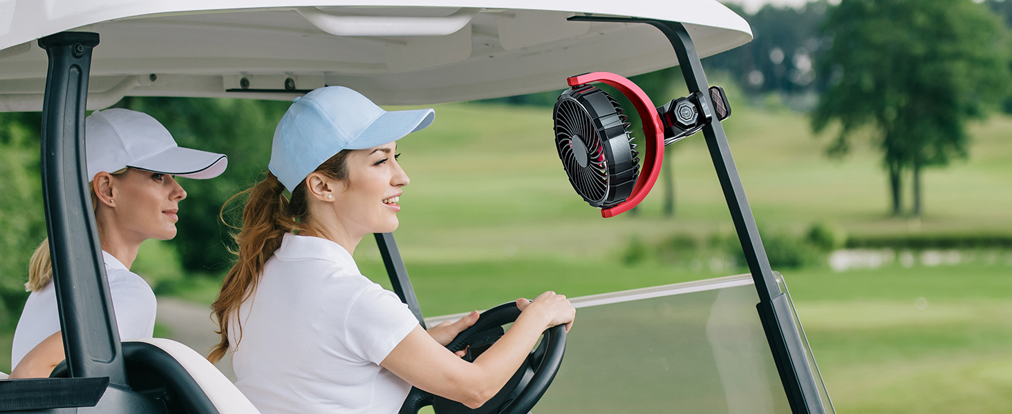 DICMKY Car Clip on Fan for Sun Visor Handle