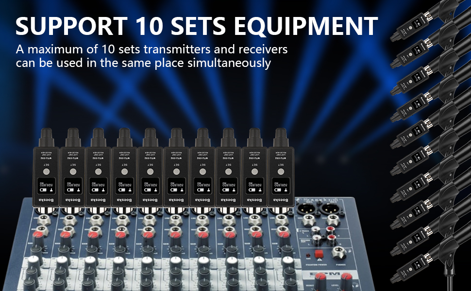 Wireless Microphone Transmitter Receiver