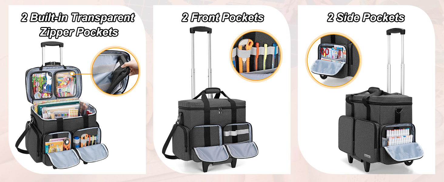 rolling craft bag