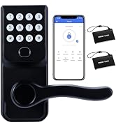 Smart Door Lock, Keyless Entry Door Lock, Fingerprint Door Knob, Biometric Door Lock, Digital Sma...