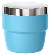 Cafezi 4 oz Espresso/Coffee Cup, Ceramic-Lined 18/8 Stainless Steel, Double-Wall Vacuum Insulated...