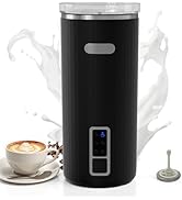 Kndko Electric Milk Frother, 6-in-1 Milk Steamer and Frother, Automatic Warm and Cold Foam Maker ...