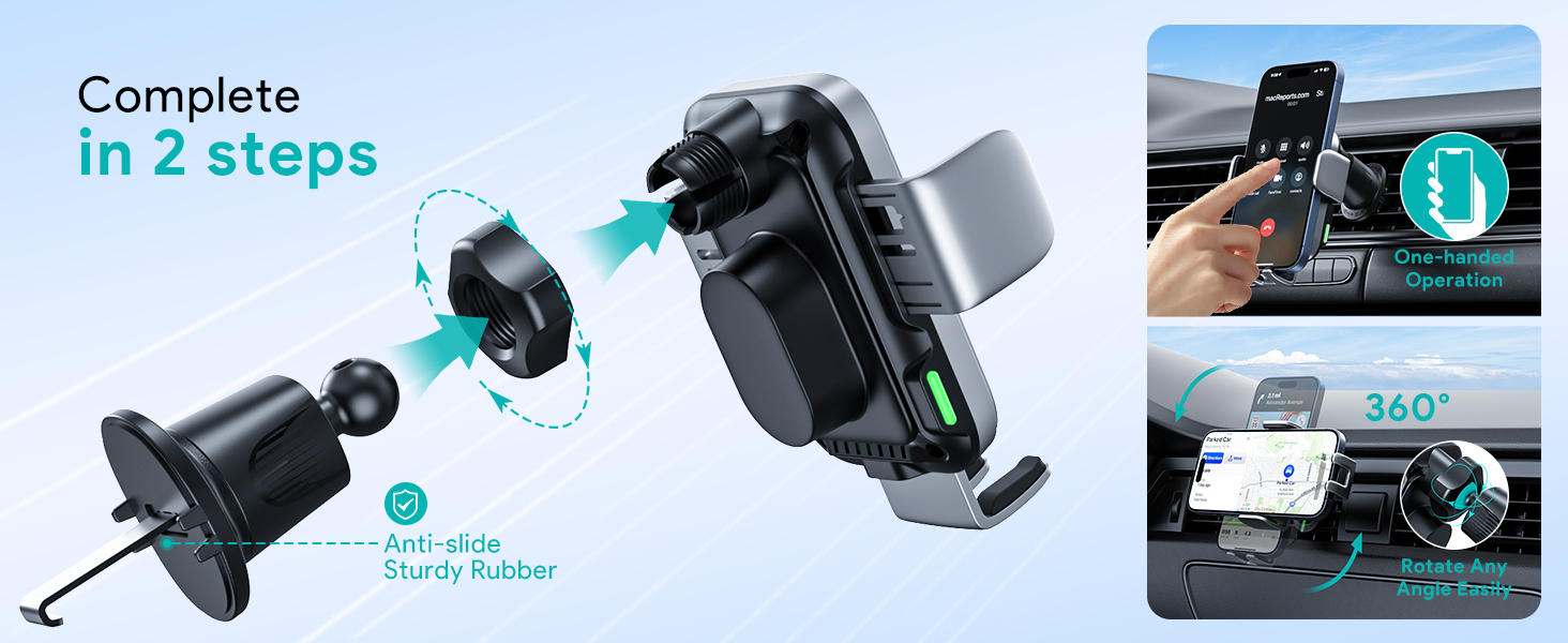 wireless charging car mount