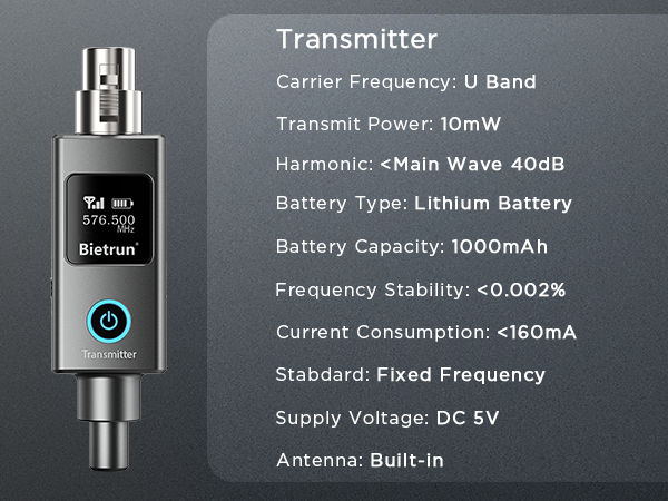 XLR Microphone wireless microphone audio transmitter and receiver wireless microphones systems