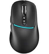 RAPIQUE R108 Bluetooth Wireless Mouse – Dual Bluetooth & 2.4GHz USB Receiver, 4 DPI Levels (1000–...