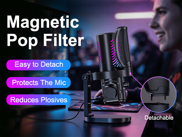 microphone for pc gaming mic gaming microphone podcast microphone
