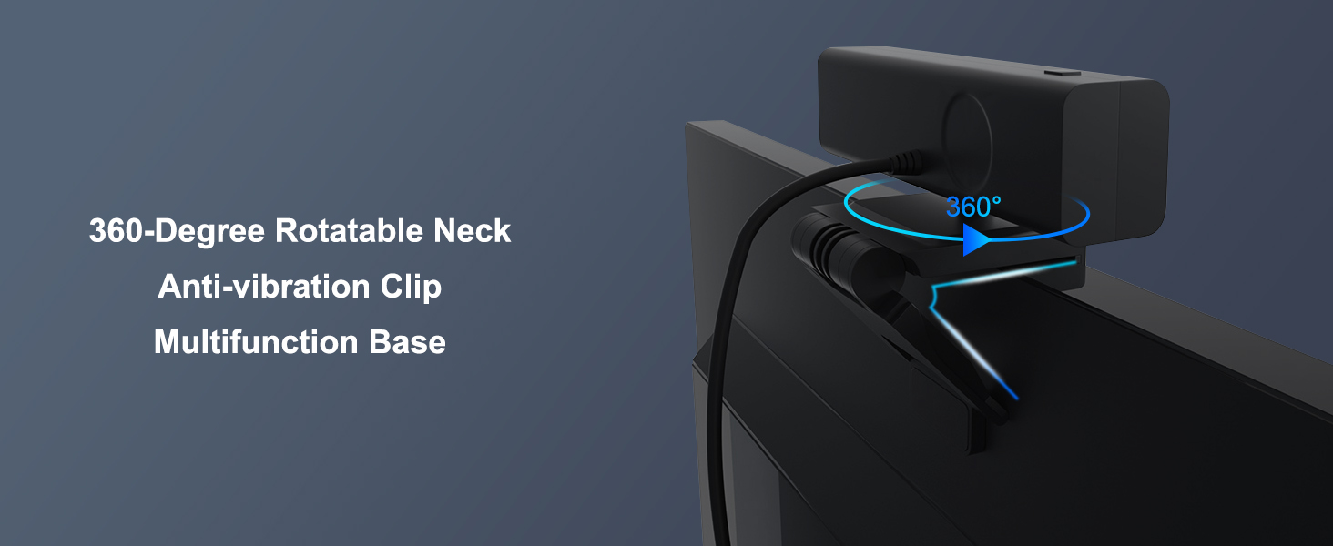 web camera for desktop computer with speakers