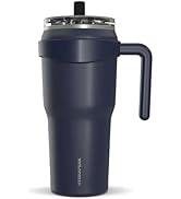 Hydrapeak Roadster 40oz Tumbler with Handle and Straw Lid, Insulated Leak Proof Double Walled Sta...