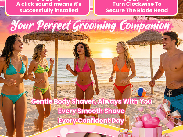 5-in-1 Bikini Trimmer for Women, Lady Electric Razor Shaver Facial &amp;amp; Pubic Hair Trimmer