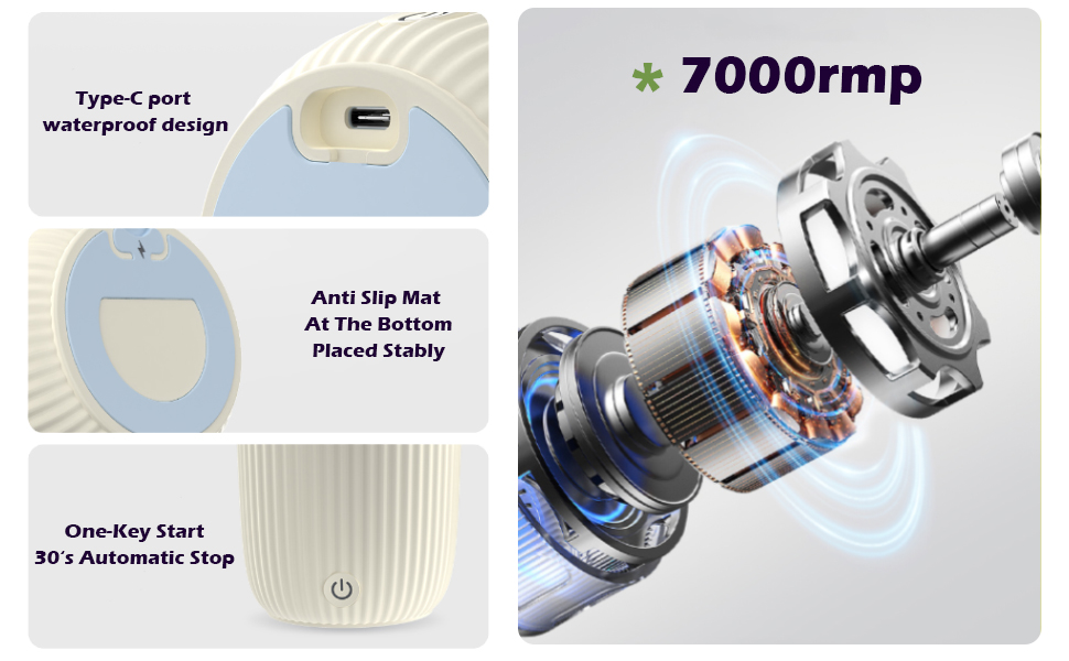 POWERFUL - Equipped with a 7,000 RPM electric motor