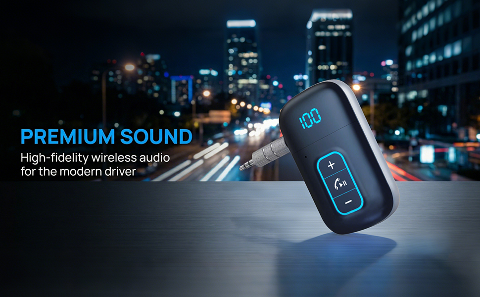 Bluetooth 5.3 AUX Adapter for Car