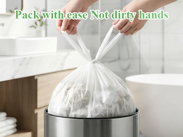 Vincereon Small Bathroom Garbage Bags 