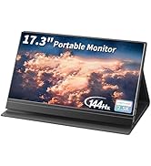 StarXnDa 17.3''Portable Laptop Monitor,2.5K(2560 * 1440p) 144hz IPS HDR Gaming,HDMI USB-C Ports M...