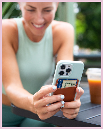 wallaroo wallets phone wallet leather card holder slim minimalist cell phone pocket