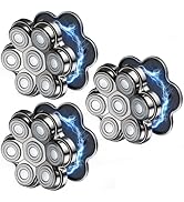 VODOZAVA Head Shaver Replacement Heads Magnetic 7 Blades Razor Replacement Blades Compatible with...