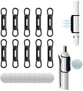 DGMDGS Magnetic Pen Holder for Refrigerator, 10 Pack Adjustable Pen Pencil Holders, Silicone Flex...