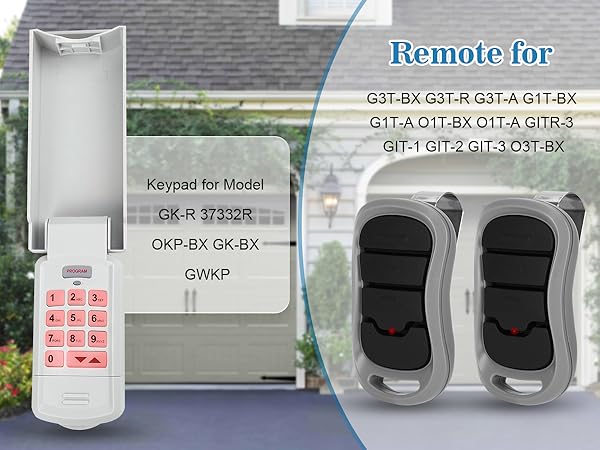Garage Door Opener Keypad&amp;Remote