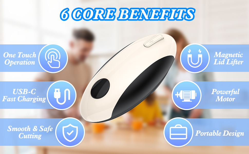 rechargeable can opener cordless battery operated powered usb automatic auto electric one touch mini