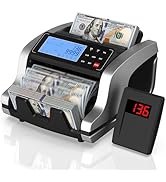 PONNOR Money Counter Machine with Value Count, UV/MG/IR/MT/DD Counterfeit Bill Detection, Dollar ...