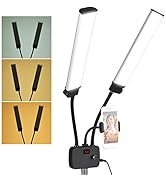 Andoer Flexible Double Arms LED Fill Light Bi-Color Dimmable Beauty LED Video Lights 3200K-4500K-...