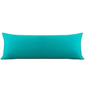 LCBD Body Cooling Pillow Cases Cover - Rayon Made from Bamboo, Soft Turquoise Bamboo Long Pillow ...
