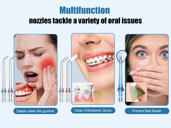 Multifunction nozles water dental pick