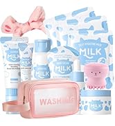 12Pcs Milk Skin Care Set for Kids &amp; Teens, 12 IN 1 Moisturizing Milk Skincare Set for Kids Girls ...