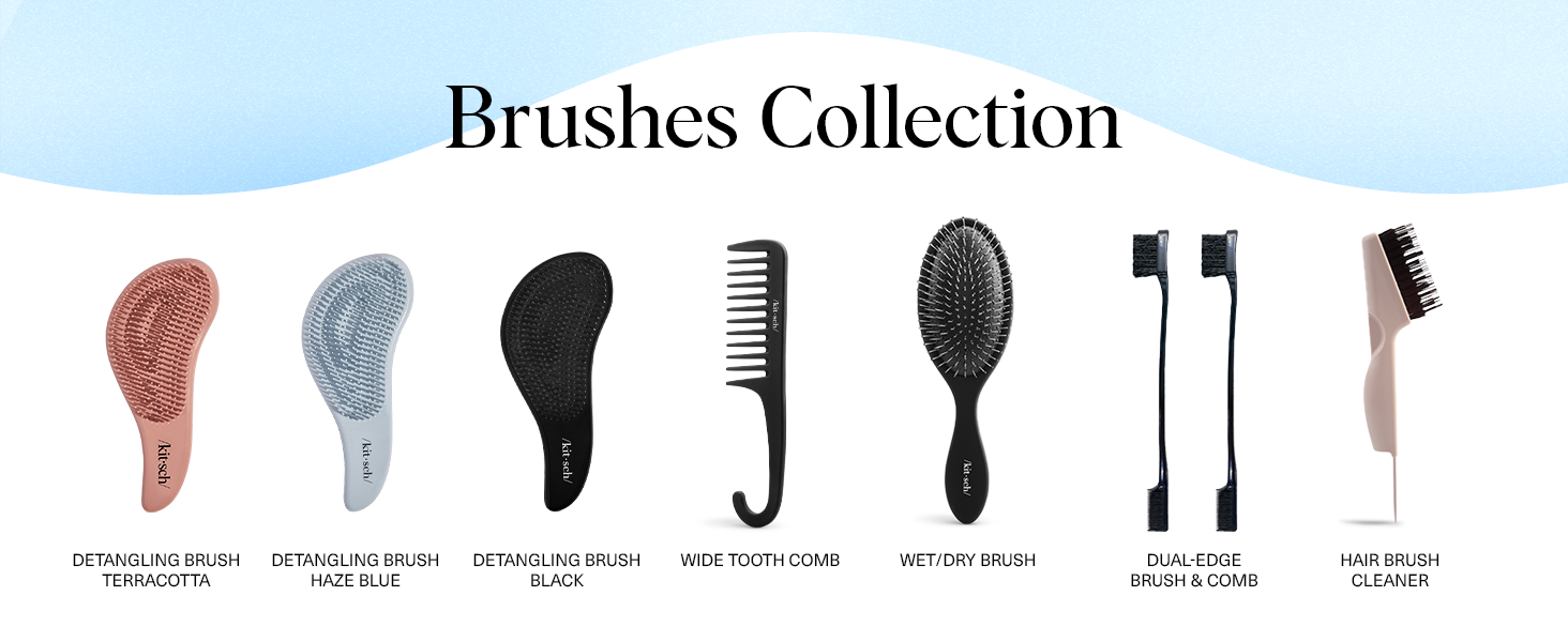 hair detangler bristle brushes cone-shaped plastic bristles detangling hair brush detangling brush
