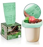 T.FORING 1.2 Gallon Compost Bags, 4.5 Liter, 0.8 Mil,80 Count Compostable Trash Bags, Small Kitch...