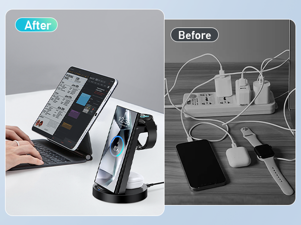 organized samsung charging stand