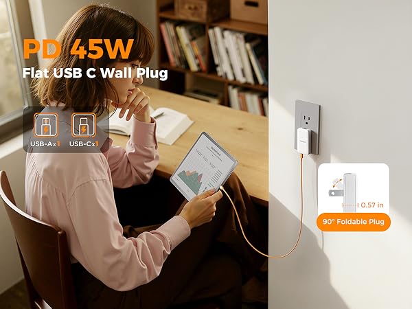 flat wall charger