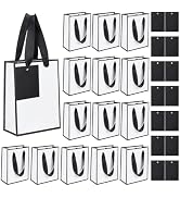 BENECREAT 60 Pcs Small Gift Bags with Handles, 4.7×2.3×6.7 Inch Mini Party Favor Bags with Blank ...