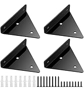 wugongshan 4 Pcs Floating Shelf Brackets, Heavy Duty Hidden Floating Shelves Brackets, 4 x 3 Inch...