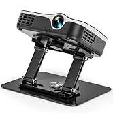 JUBOR Foldable Projector Stand, 360° Rotatable Projector Mount Stand with 1/4" Screw, 22 Lbs Load...