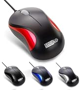 Wired Mouse,Mini Optical Computer Mouse with Ergonomic Design for Laptop, Chromebook, PC, Desktop...