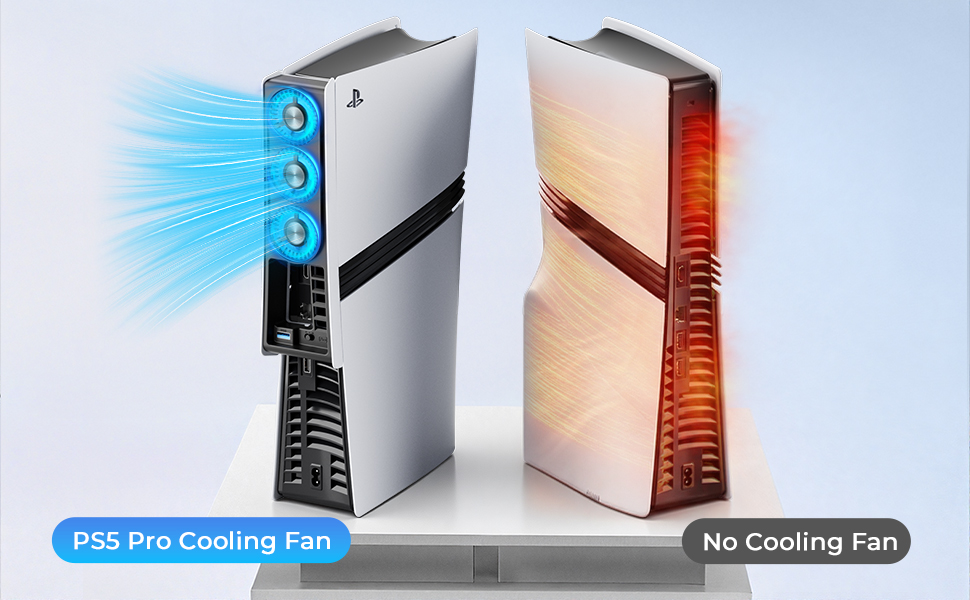 BRHE PS5 Pro Cooling Fan,PS5 Pro Cooling Accessories for PS5 Pro Digital/Discs