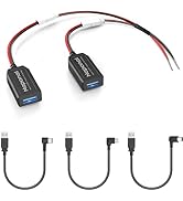 Naponal Universal Dash Cam Power Adapter, Dashcam Power Adapter Compatible with All Models, Dual ...