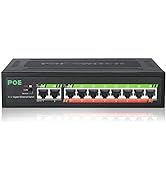 TEROW PoE Switch, 10 Port Gigabit Ethernet Network Switch( 8 PoE+ Port with 2 Extra Uplink Port),...