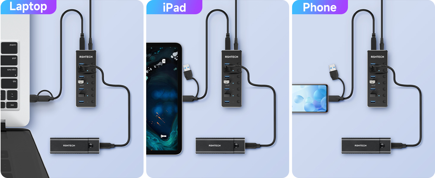 USB hub for pc and laptop