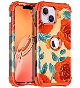 Miqala Compatible with iPhone 13 Case &amp; iPhone 14 Case,Glow in The Dark Three Layer Heavy Duty Sh...