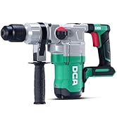 DCA 20V MAX Cordless Heavy Duty Rotary Hammer Drill, 4.5 Joule, 3800BPM, 1-1/8 Inch SDS-Plus, Bru...